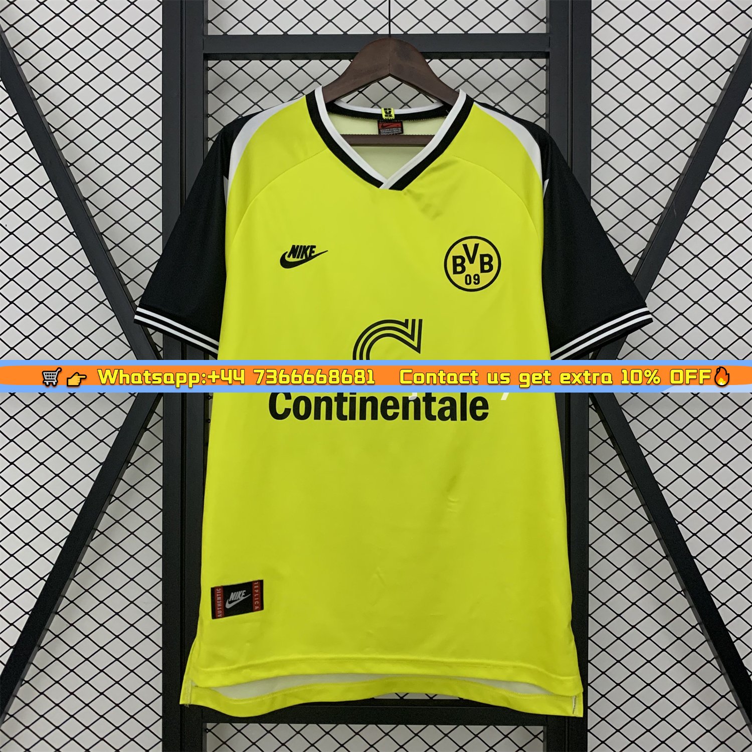 Retro Dortmund 1995-96 Home Jersey