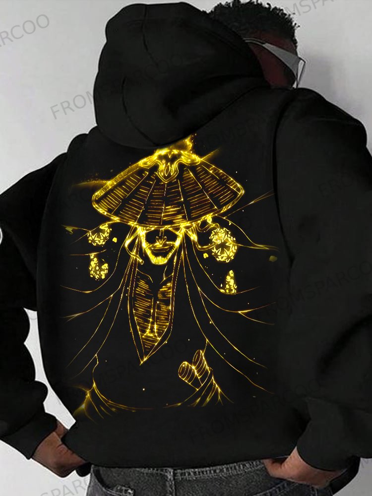 Shunsui Kyoraku Unisex Casual Anime Print Oversized Hoodie