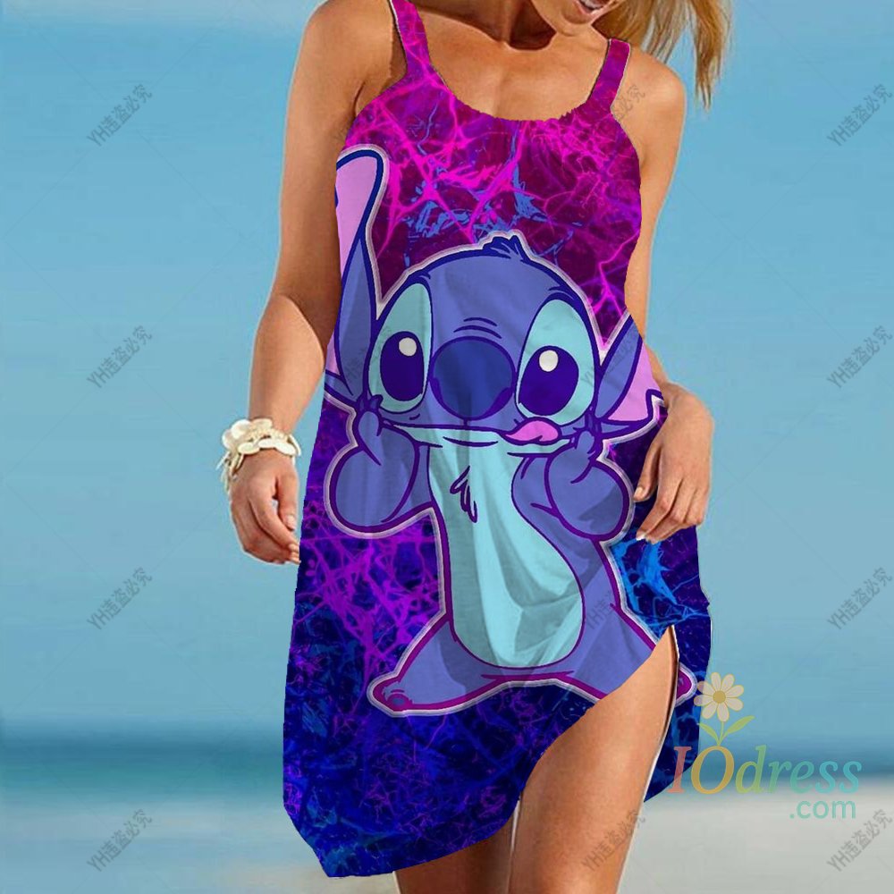 IO Dress Fashion Disney women dress summer style women clothing plus size Women beach dress Mickey Mouse female summer dress IO Dress