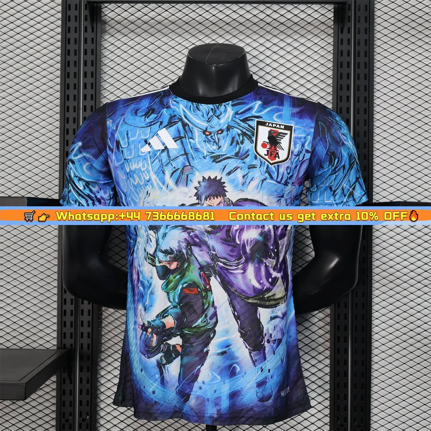 Japan 25-26 Kakashi and Obito Blue Special Jersey - Player Version