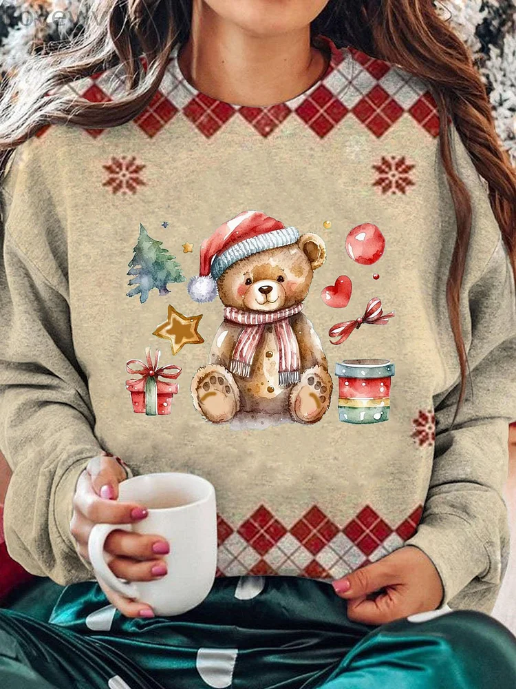 Women's Merry Christmas Print Sweatshirt