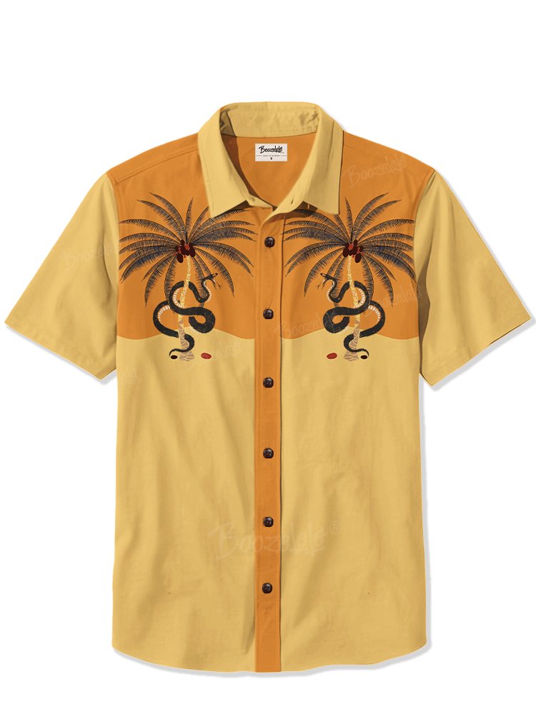 Palm Tree And Snake - 100% Cotton Shirt