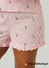 Paris Dreams Printed Shorts Set