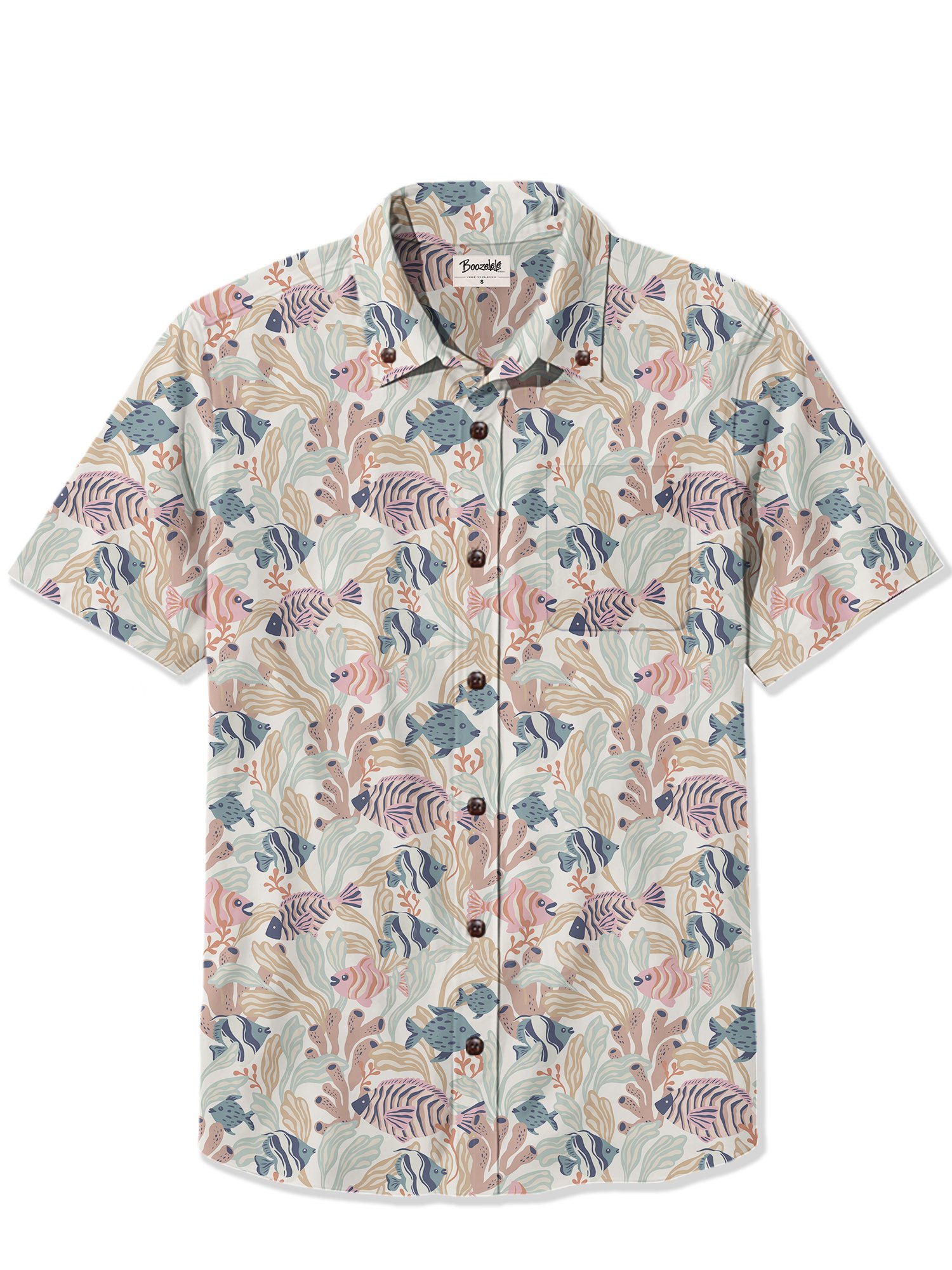 【Amy Suther X Boozelele】Vibrant Reef - 100% Cotton Shirt