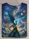 Unisex Dragon Print Casual T-Shirt