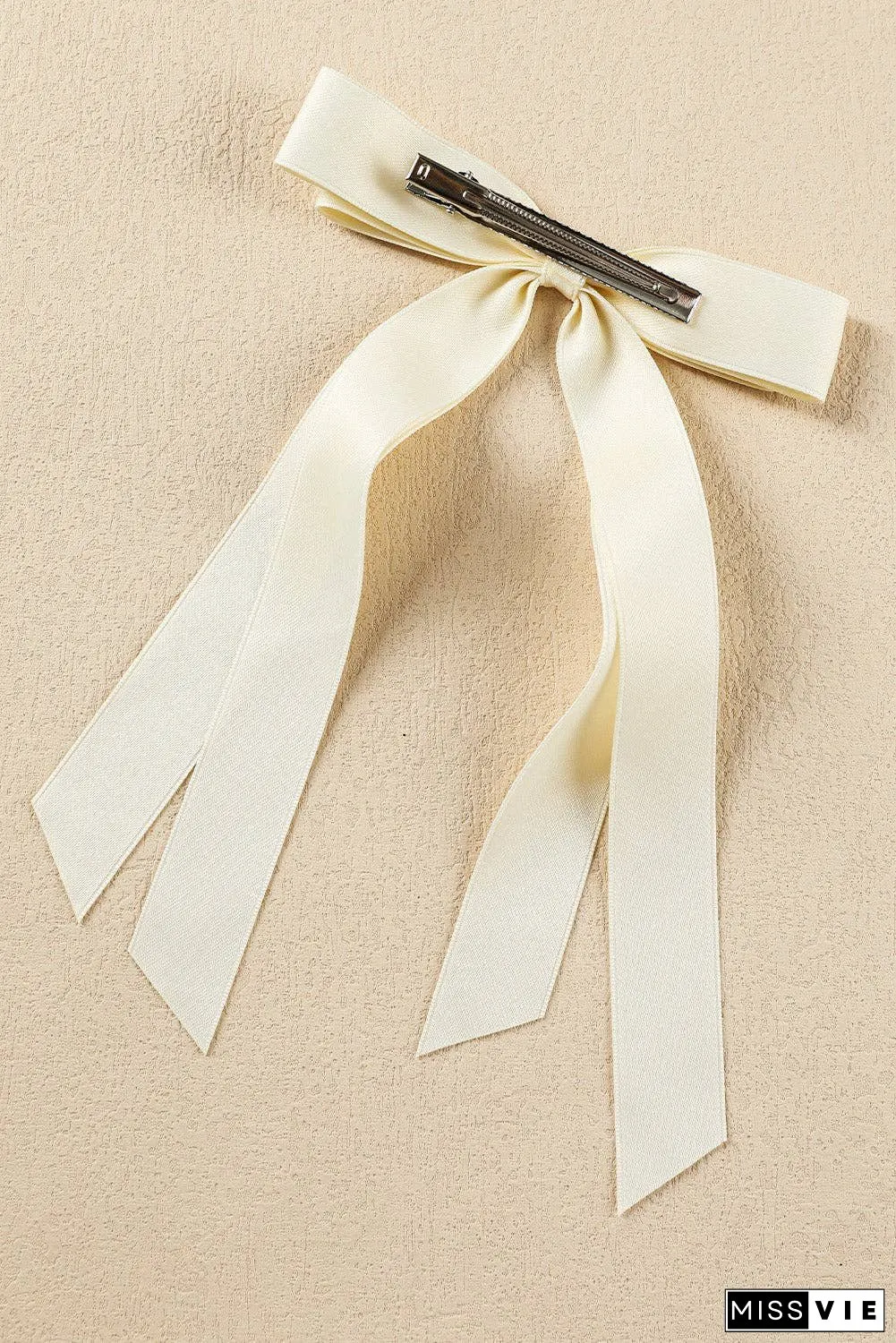 Black Elegant Terylene Double Bow Hair Clip
