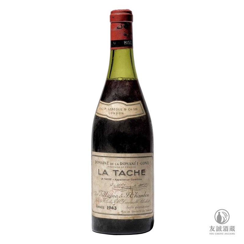 1943年 Roman&eacute;e-Conti La T&acirc;che 拉塔希特級園紅酒 友誠酒藏