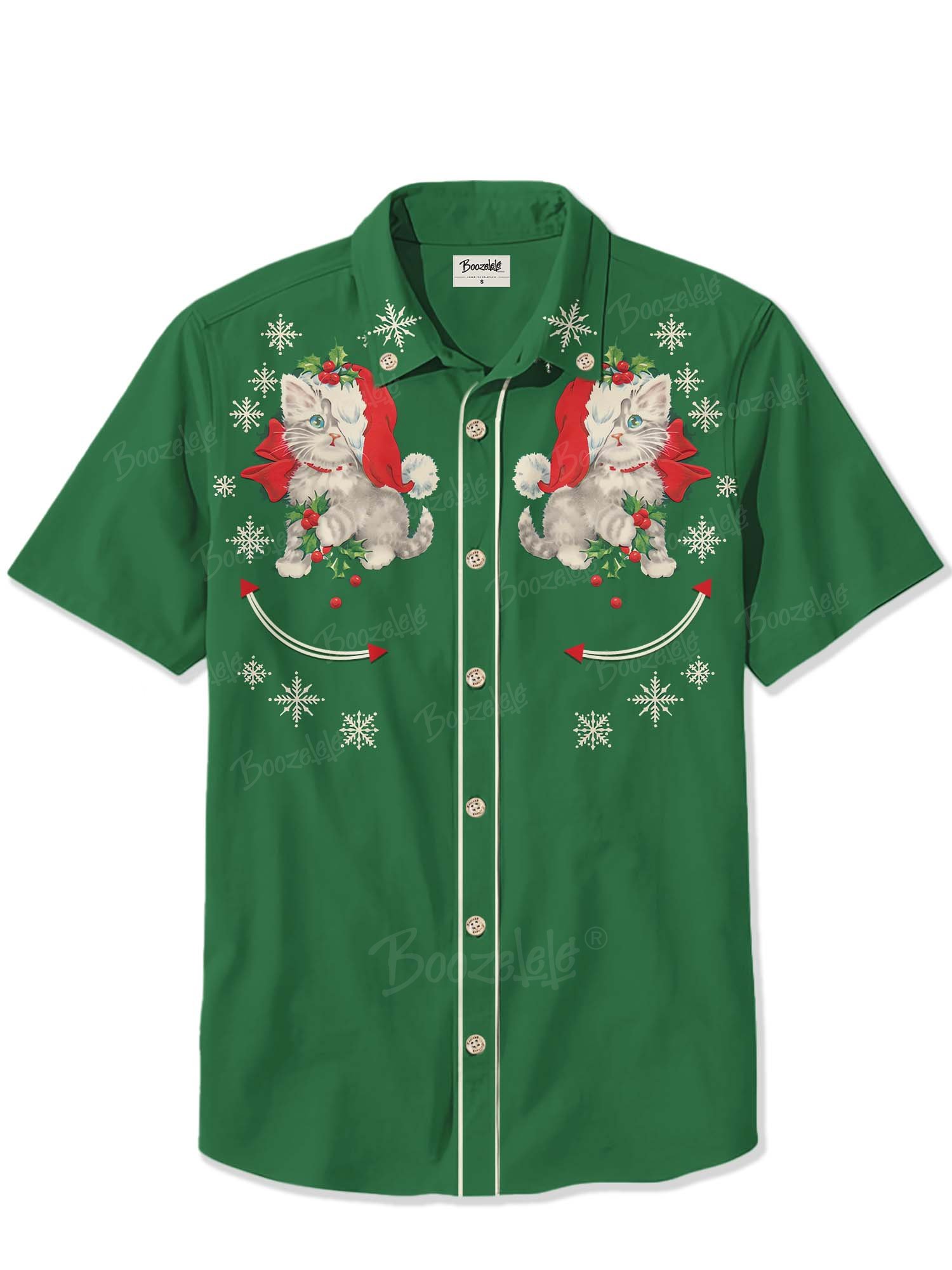 Christmas Cute Cat - 100% Cotton Shirt