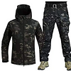 Special Forces Camouflage Shark Skin Outdoor Warm Two-piece Plus Velvet Thick Tracksuit Autumn And Winter Soft Shell Oversized Jacket 匈牙利  James Yang