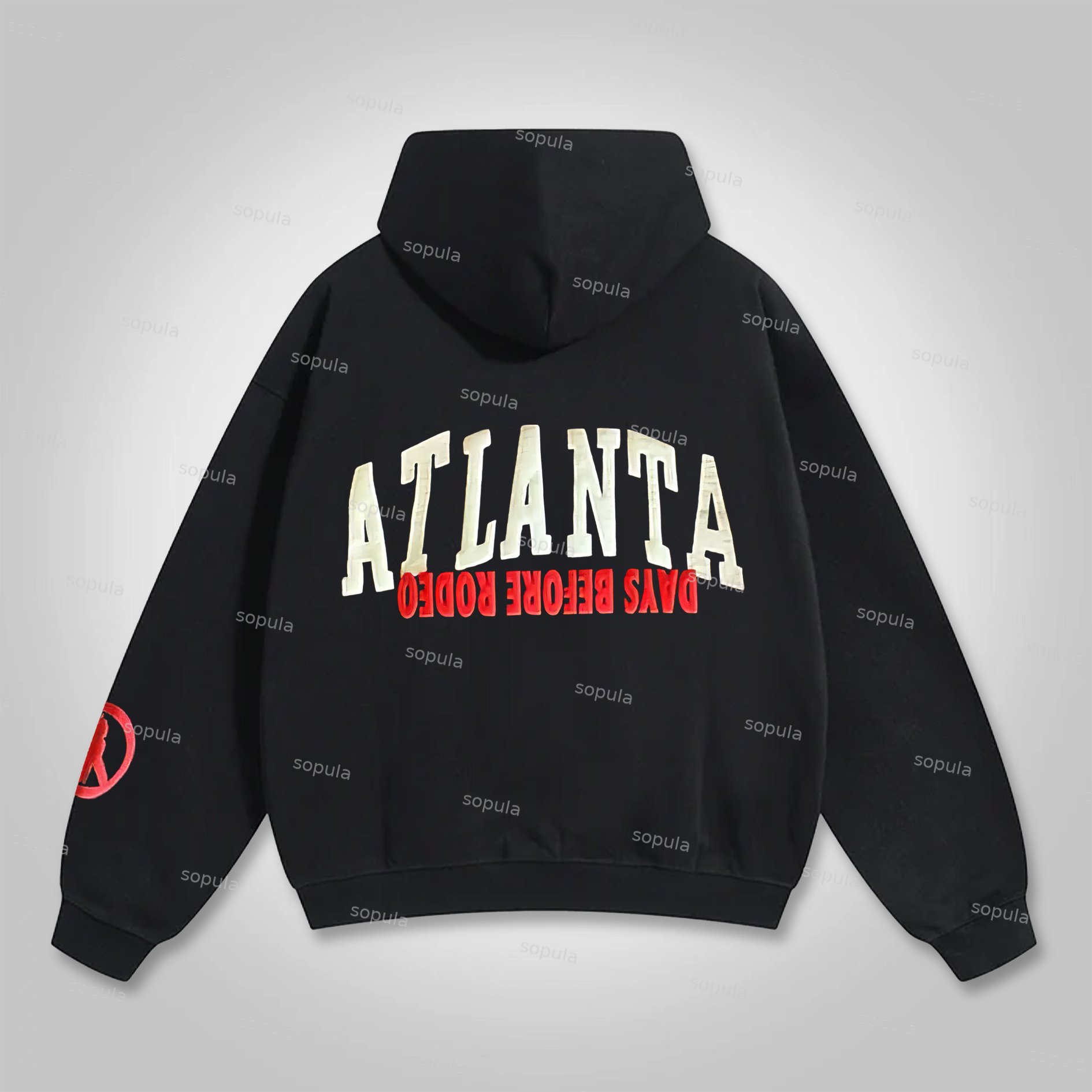 Sopula Vintage Free Thugger Graphic Pocket Hoodie