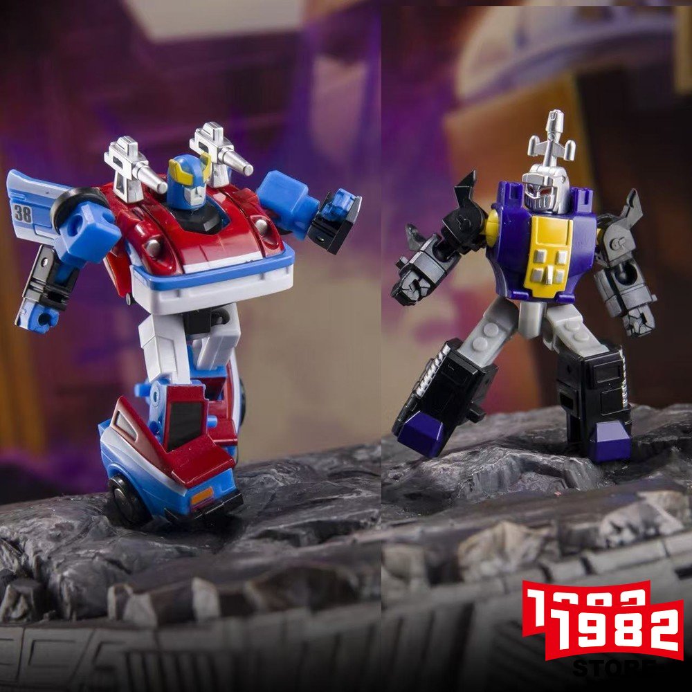 Dr.Wu DW E-47 E-48 Smoke Dust Beetle Horn Mini Collectible Action Figures Small Scale Deformable Robot Toys Premium Model Set for Hobbyists and Collectors Display