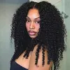 knots Curly Hair  Put on and Go Glueless Wig 150% High Density