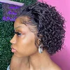 Black Short Hair Super Curly Bob Wig
