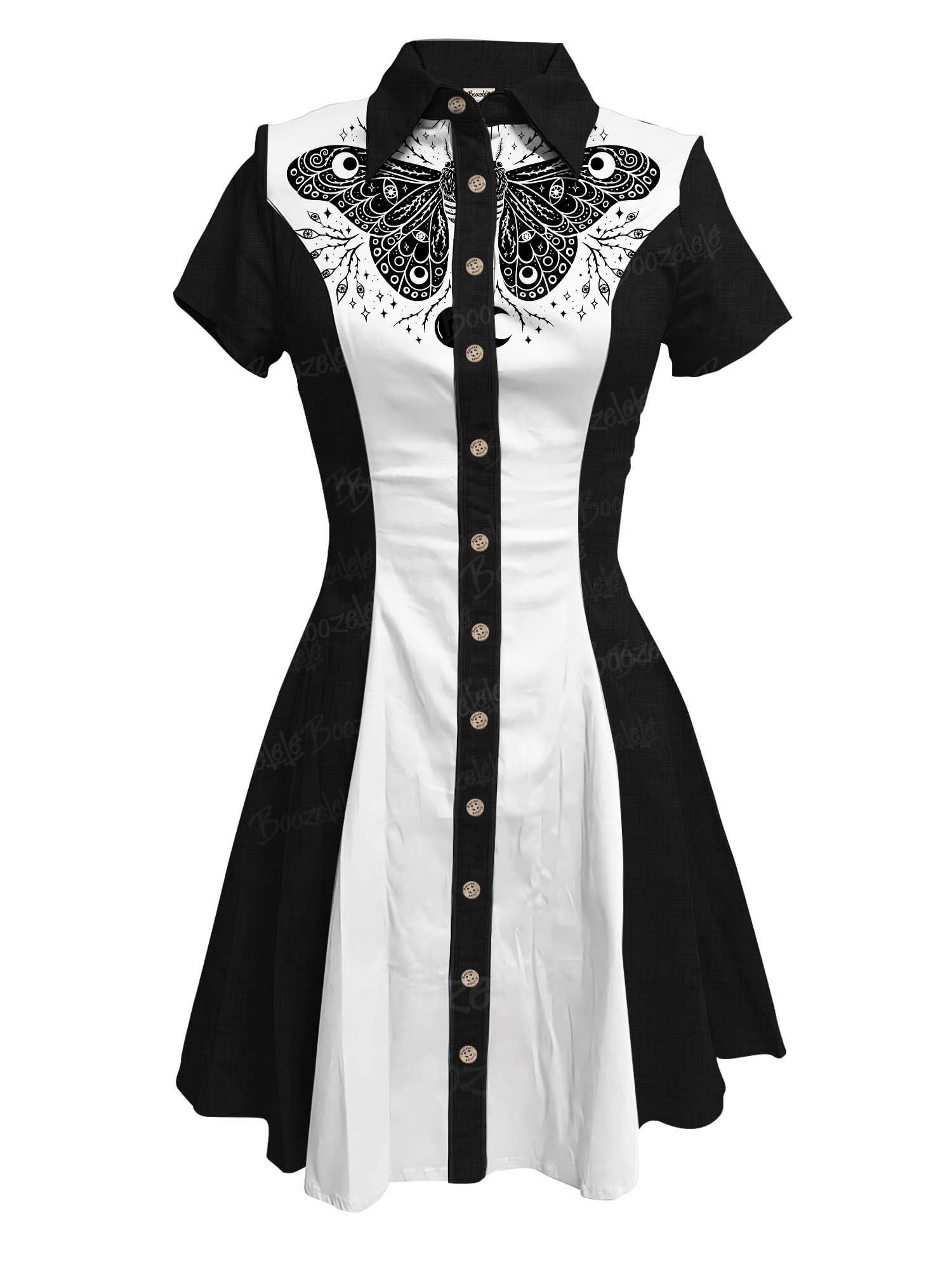 【Mystic Heart X Boozelele】Moth Trust - 100% Cotton Dress