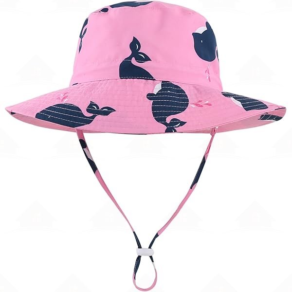 Home Prefer UPF50+ Wide Brim Sun Hat Boys Girls Sun Protection Hat Zoo Beach Swim Safari Bucket Hat for Baby Toddler Kid Bus