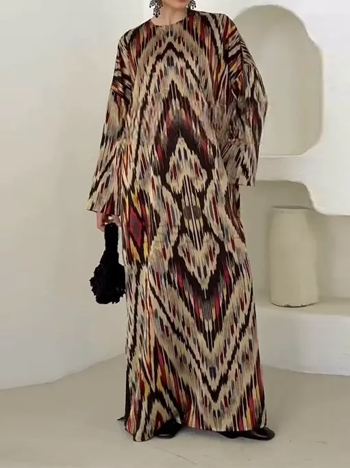 Diamond Pattern Names Clothes Loose-fitting Diamond Pattern Dress