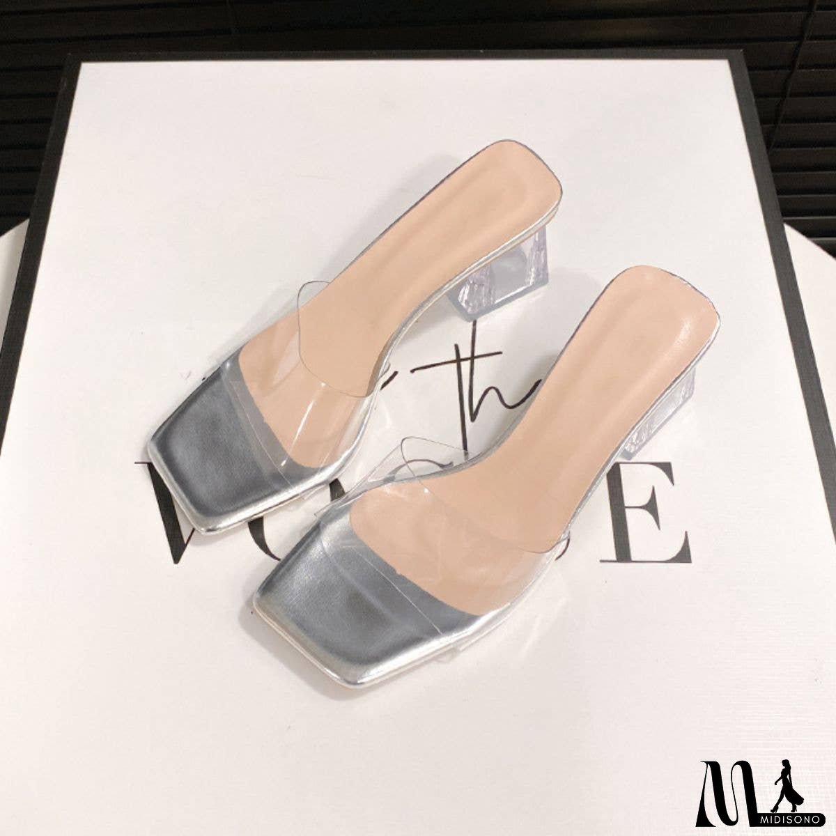 Open Toe Block Heel Sandals