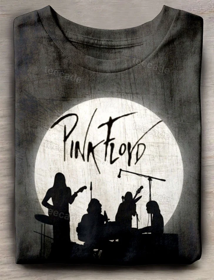 Teecade Teecade Pink Floyd Band Shadow Art Print T-shirt