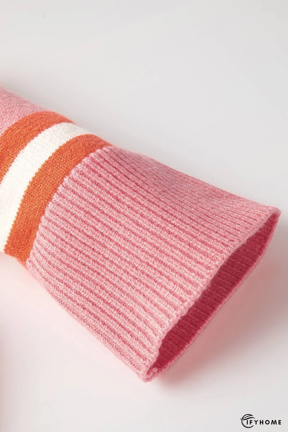 Stripe Drop Shoulder Buttons Cardigan Sweater | IFYHOME