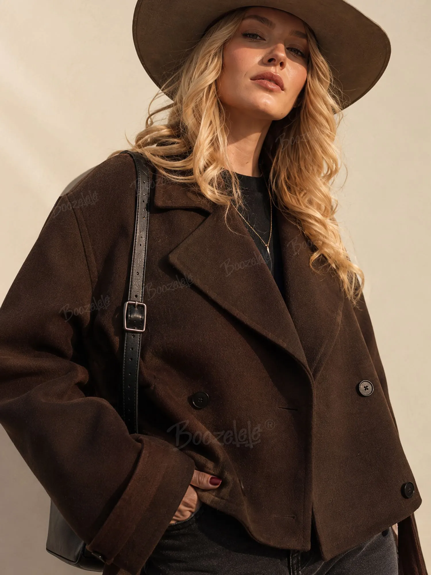 Essential for Modern Urban Cowboy Looks &mdash; Chocolate Brown, Vintage Lapel Design, Soft Structured Material, 2026 Spring/Autumn Women&rsquo;s Fashion Short Coat