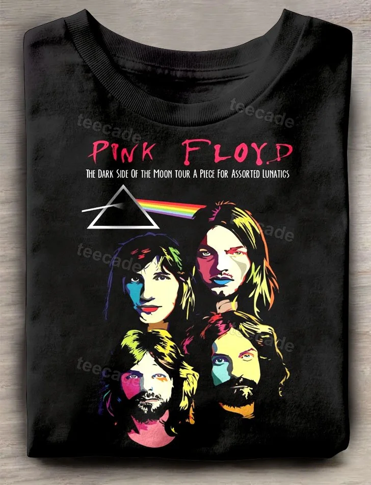 Teecade Teecade Pink Floyd Band Abstract Art Print T-shirt