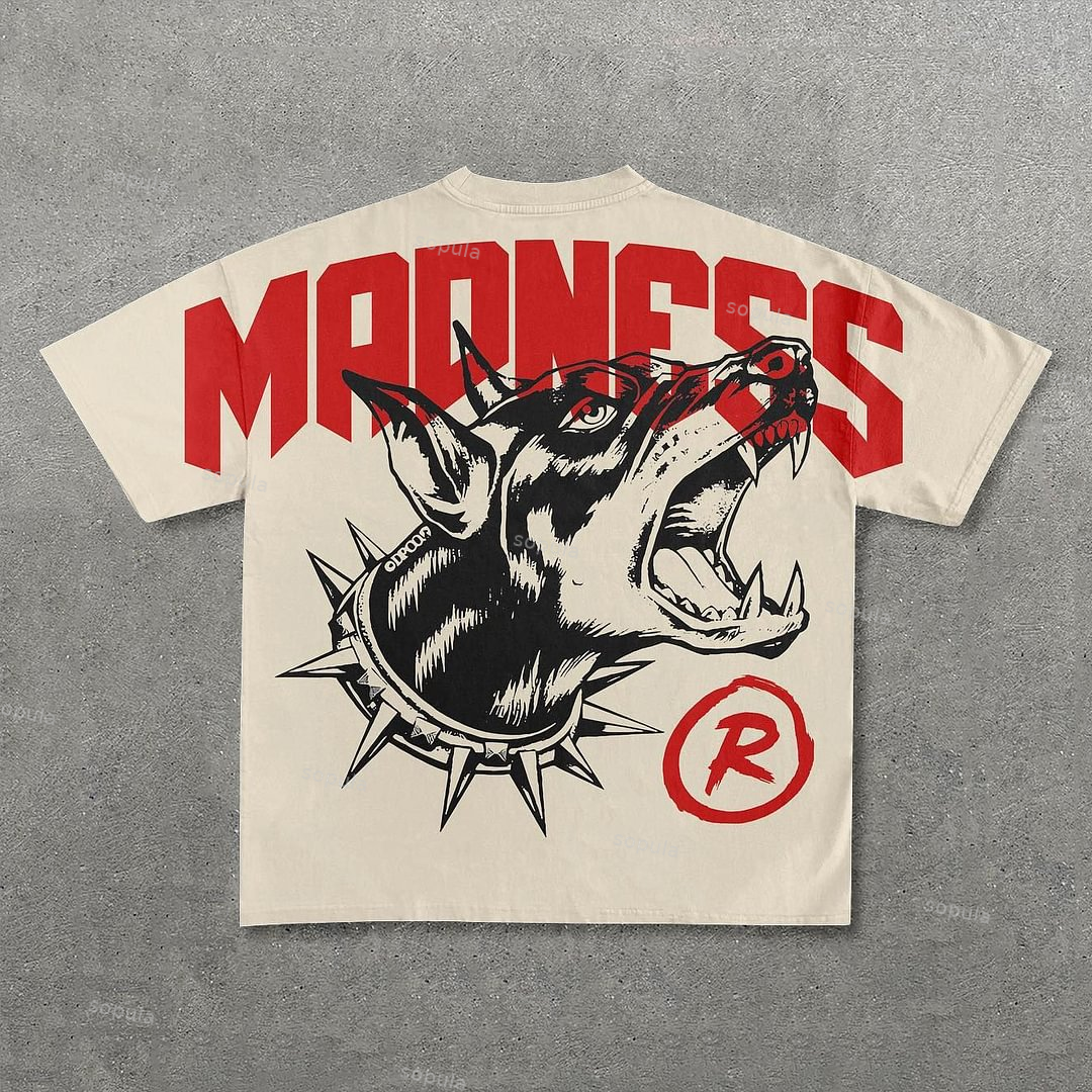 Sopula Vintage Madness Graphic Cotton Short Sleeve T-Shirt