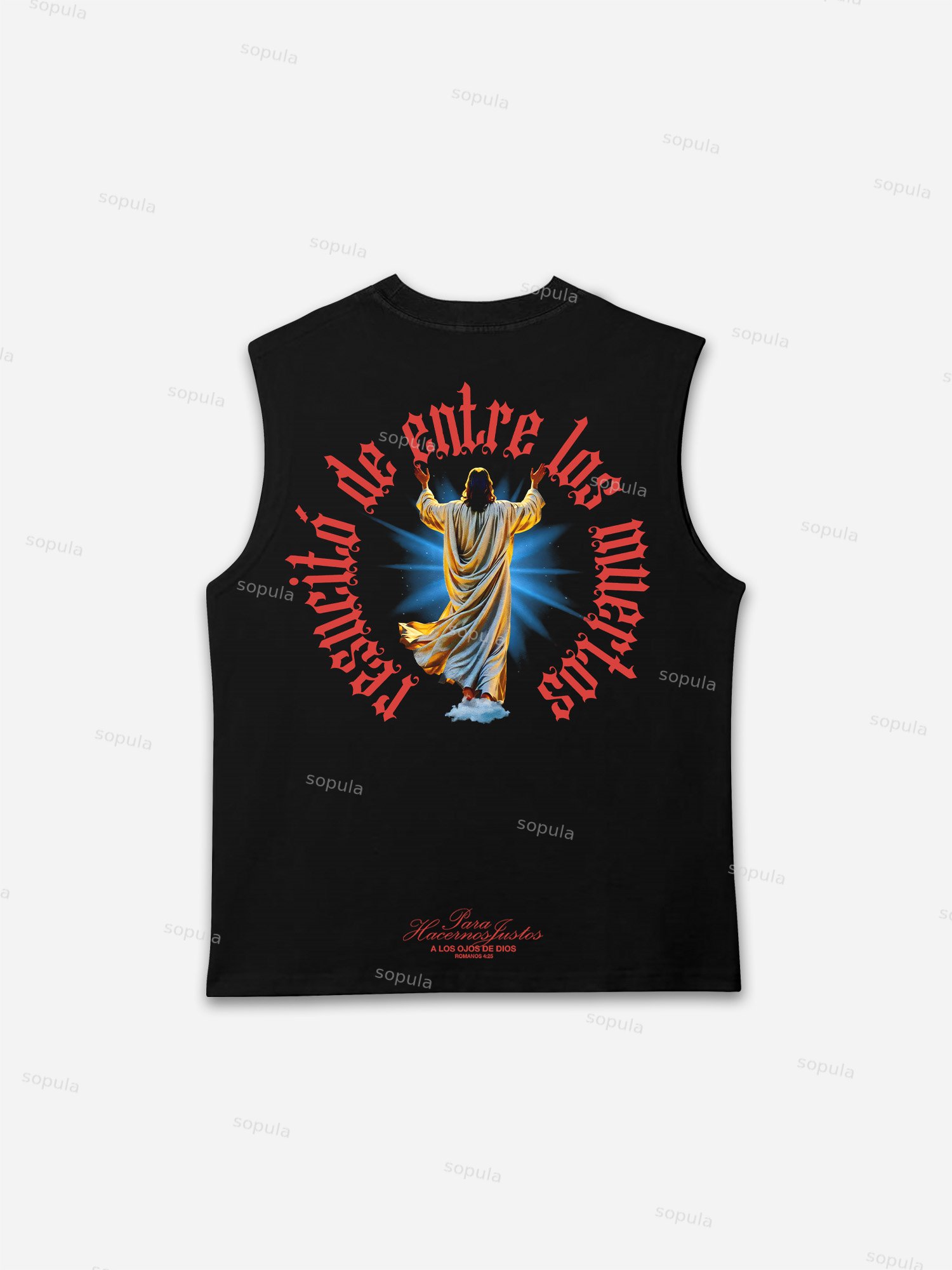 Eye Of God Jesus Graphic Tank Top