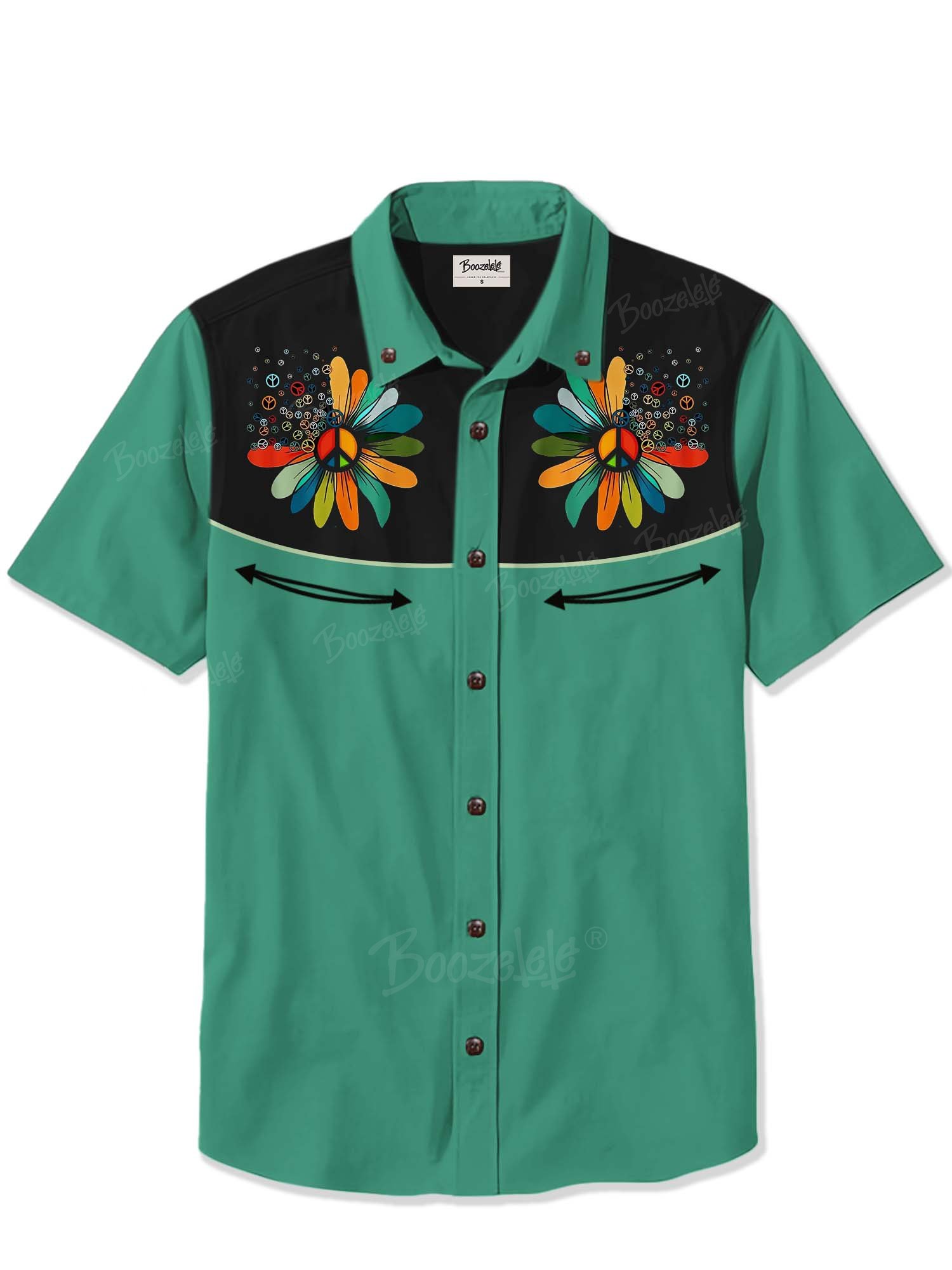 Hippie Anti-War Flower - 100% Cotton Shirt