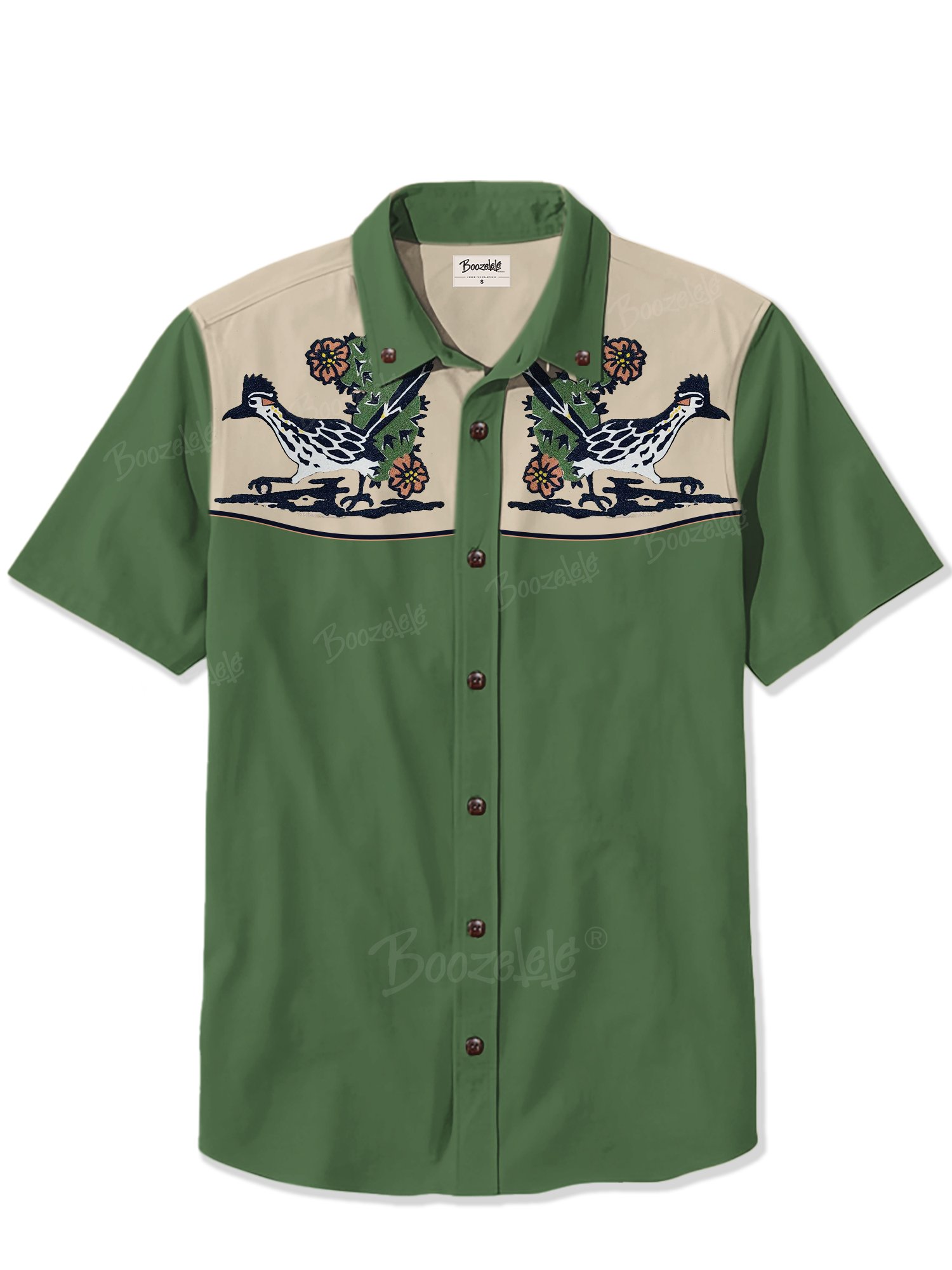Roadrunner Cactus Cowboy - 100% Cotton Shirt