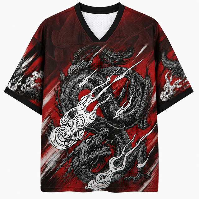 Street Black Dragon Short Sleeve Jersey