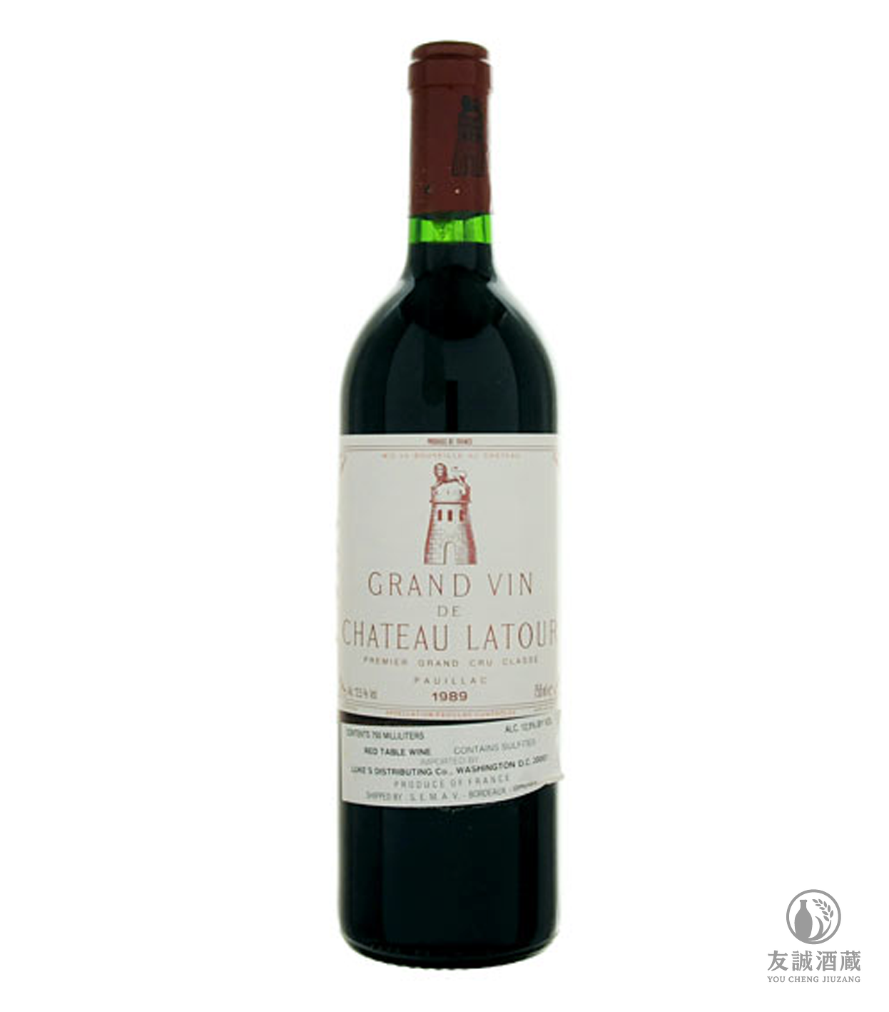 1989年 Chateau Latour 拉圖紅酒 友誠酒藏