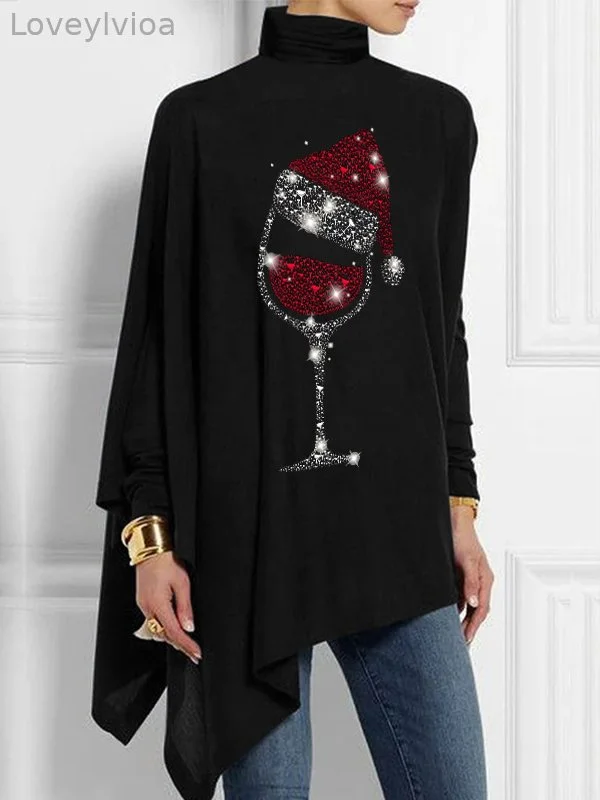 Women's Turtleneck Christmas Tops