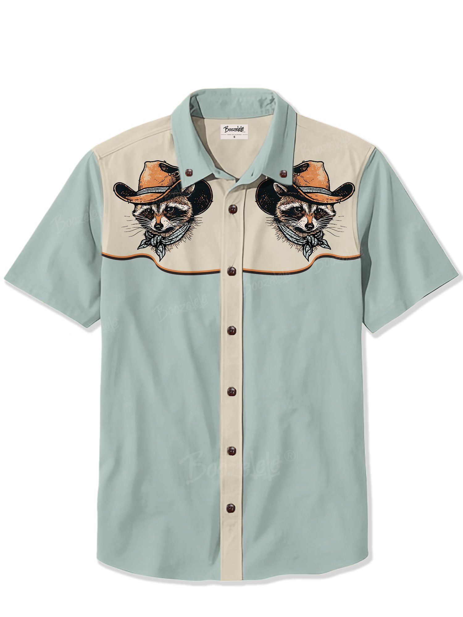 Raccoon Cowboy - 100% Cotton Shirt