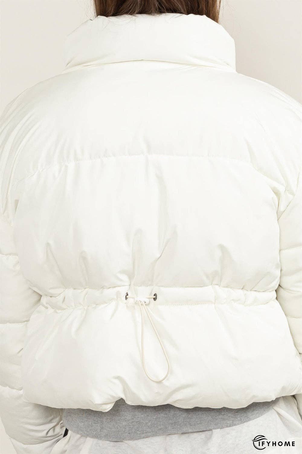 HYFVE Quilted Back Drawstring Puffer Jacket | IFYHOME