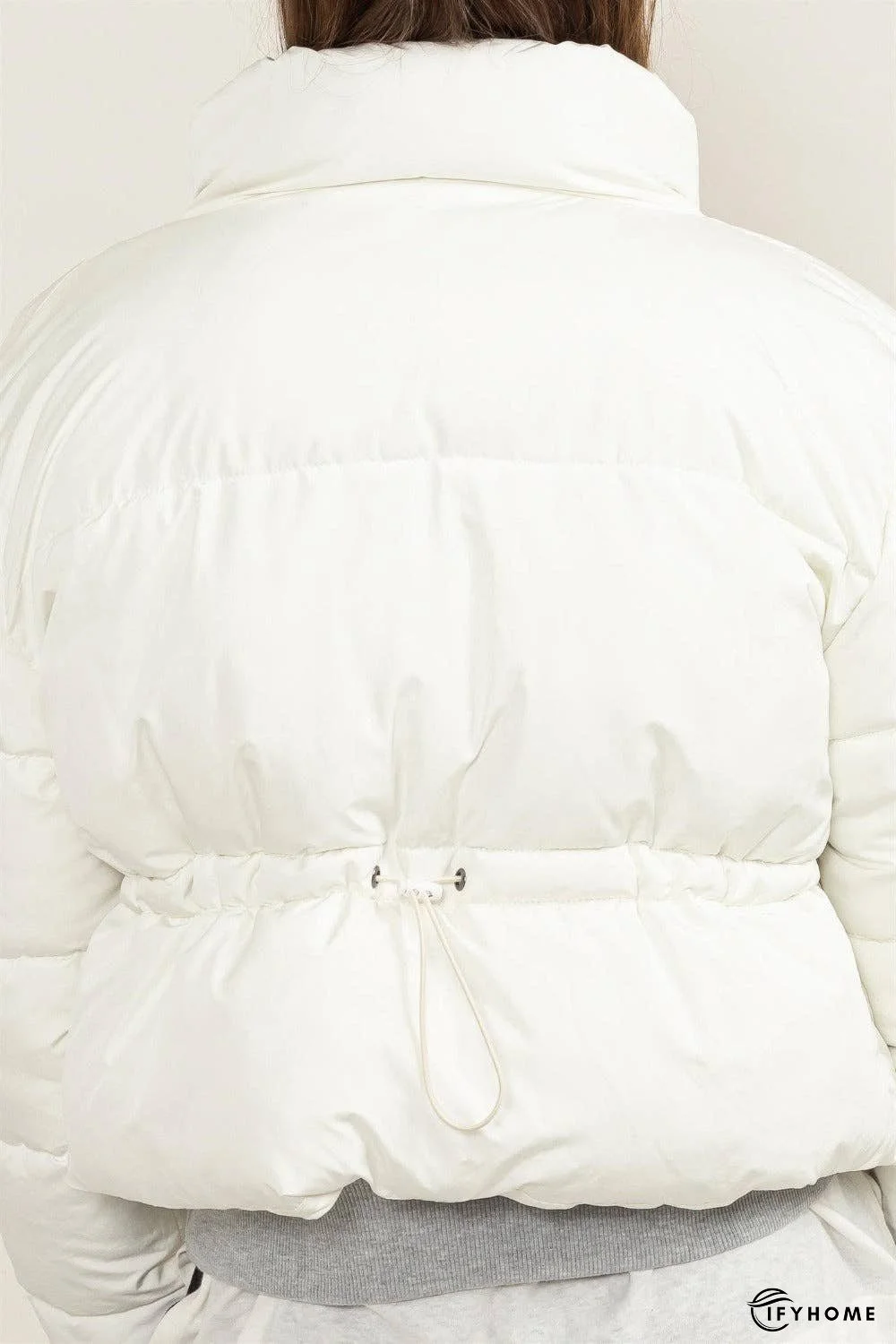 HYFVE Quilted Back Drawstring Puffer Jacket | IFYHOME