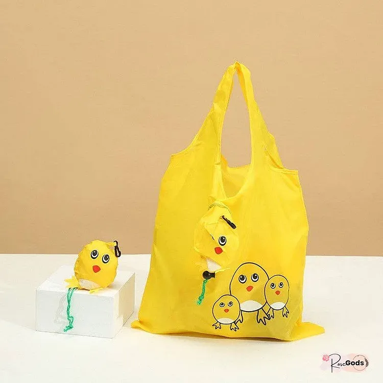 Printed Foldable Animal Shopping Bag