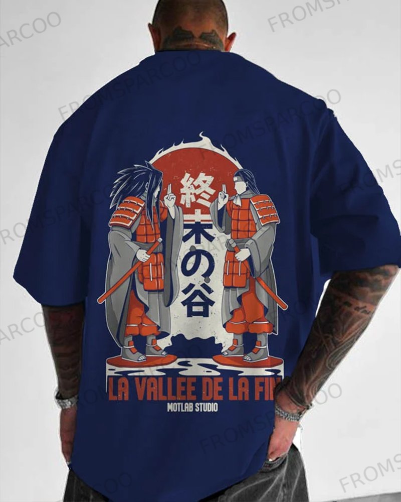 Oversized Casual Ninja Anime Personalized Printed T-Shirt