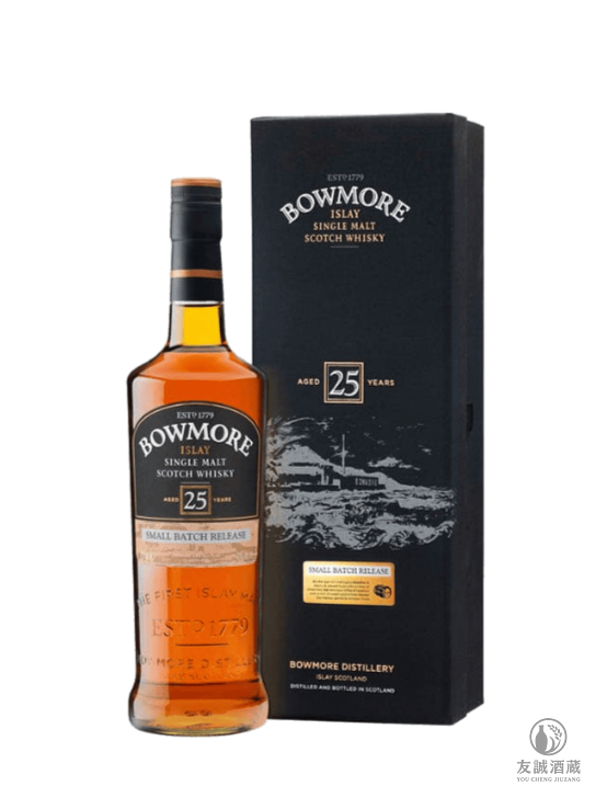 25年波摩Bowmore 單一麥芽蘇格蘭威士忌 友誠酒藏