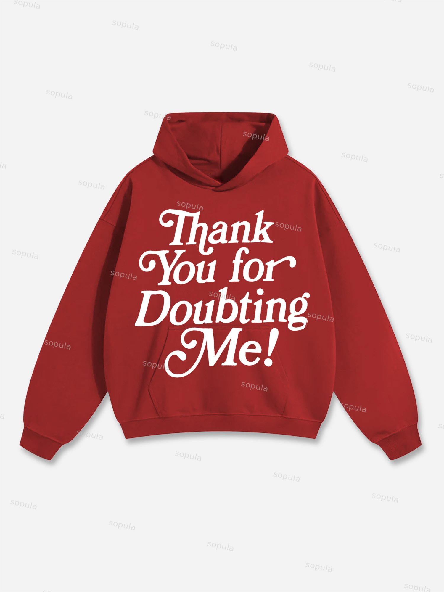 Thank You For Doubting Me Graphic Hoodie