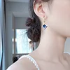 La la la Square Crystal Circle Earrings 我是供应商 James Yang