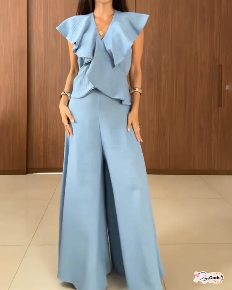 Stylish Multiple Ruffle Jumpsuit
