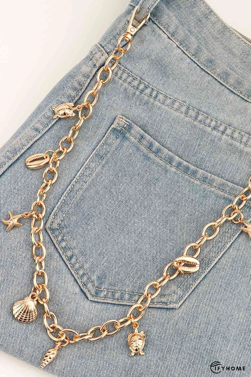 Sea Element Charm Iron Chain Belt | IFYHOME