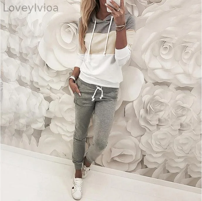 Sports color matching casual suit