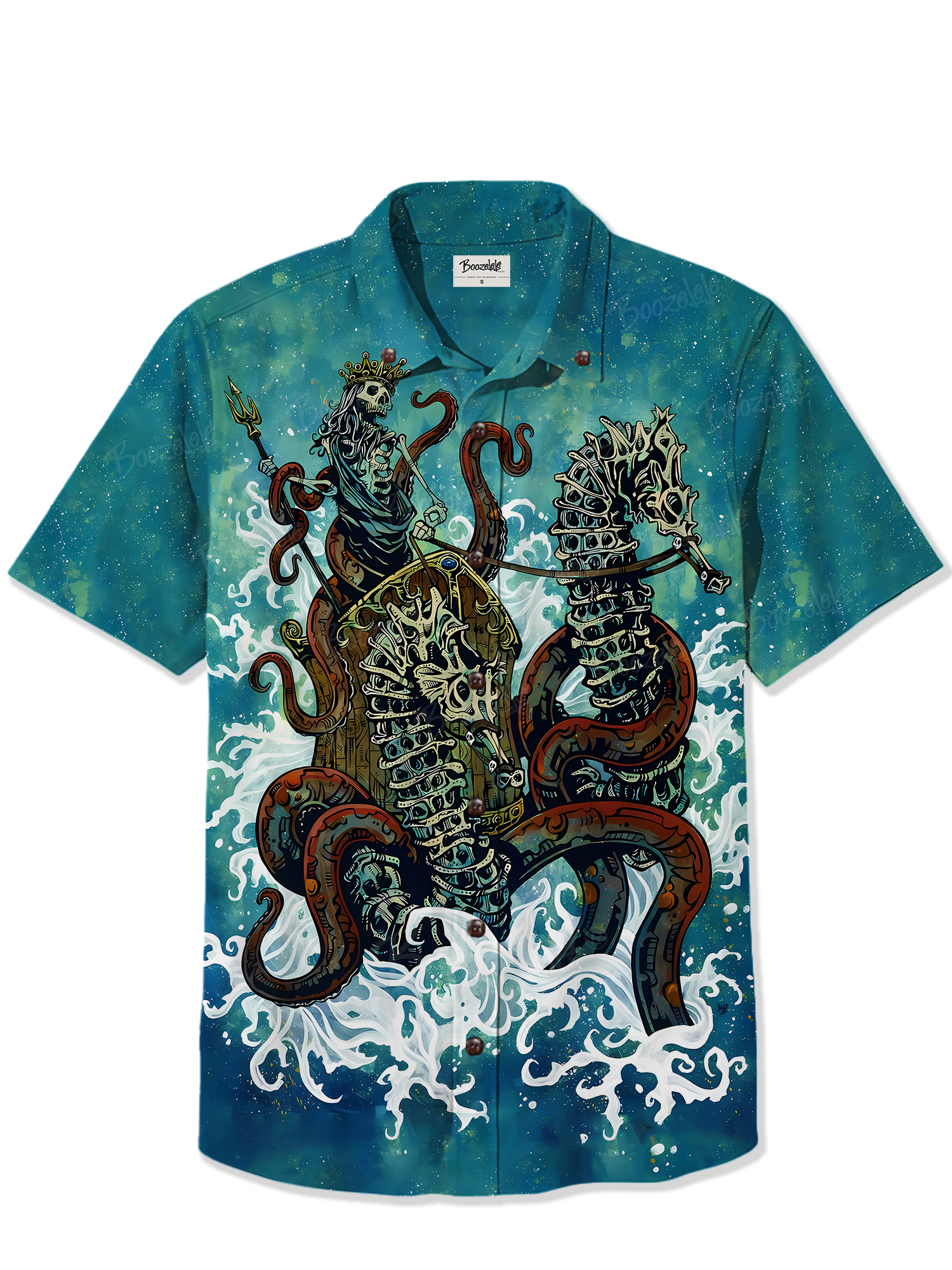Captain Skeleton Sailing- 100% Cotton Shirt