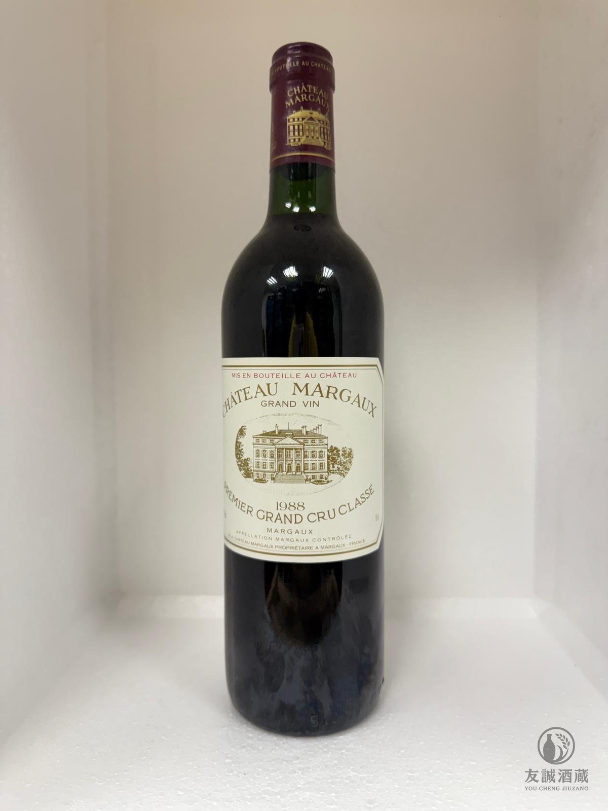 D0347 瑪歌 Margaux 1988｜成熟適飲一級莊｜酒帽小瑕疵 友誠酒藏