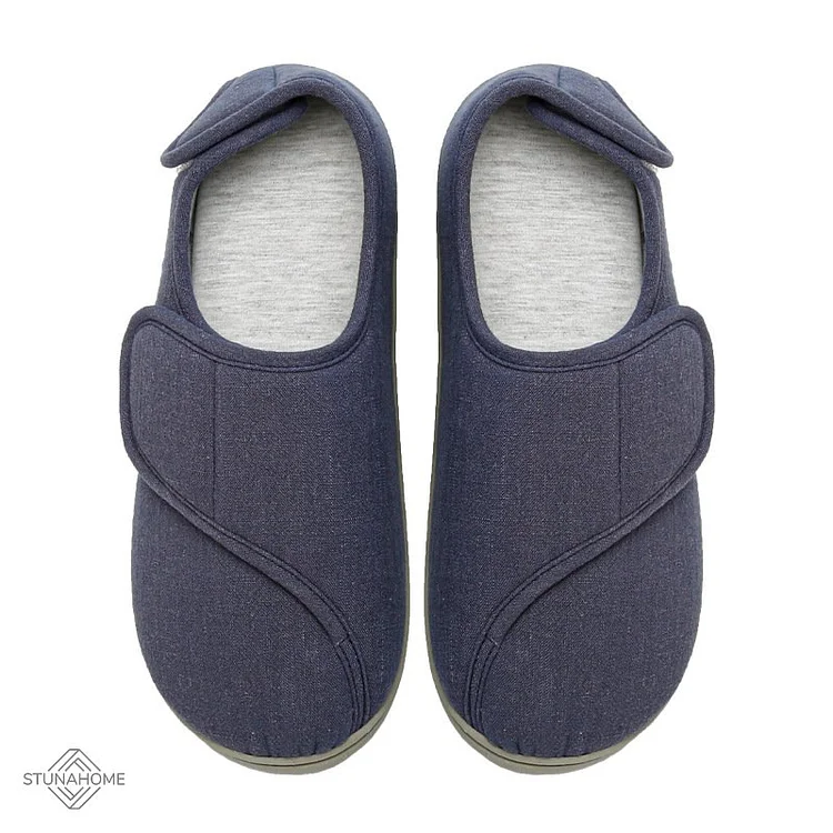 Sale | Blue  UK6/40 \Beige  UK8(42)| Fully Adjustable Diabetic Slippers  Stunahome.com