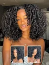 knots Curly Hair  Put on and Go Glueless Wig 150% High Density