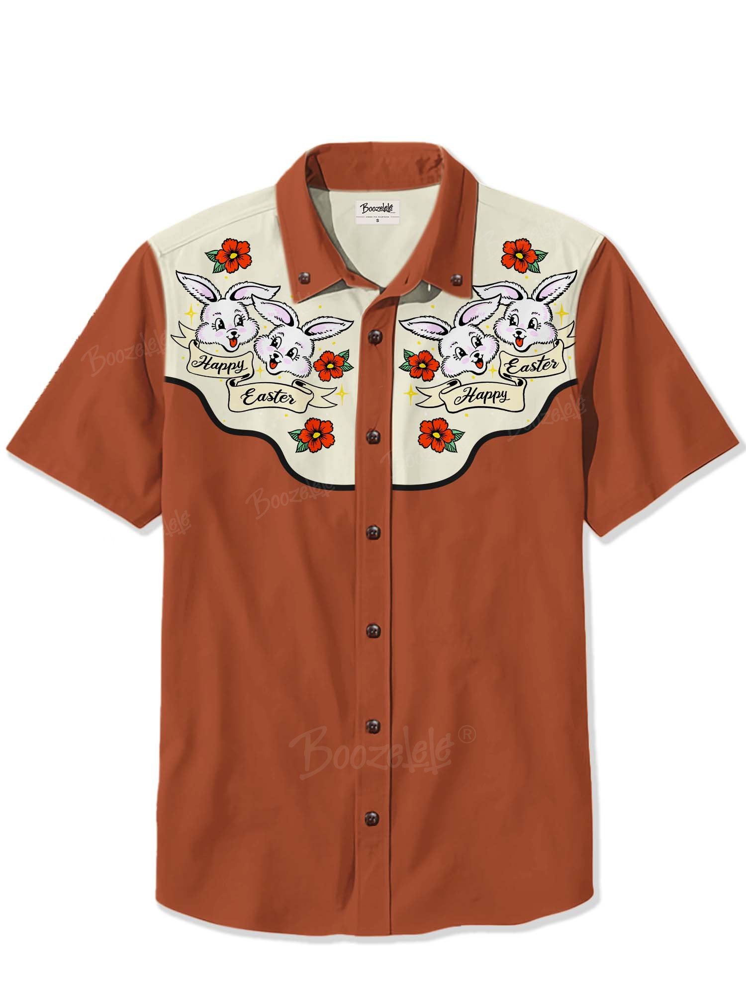 【Nyawart Design X Boozelele】Happy Easter - 100% Cotton Shirt