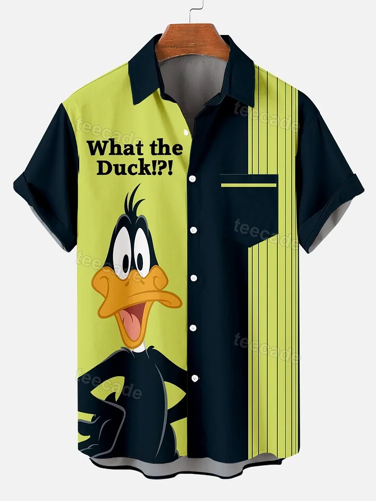 Teecade Teecade What The Duck Fun Art Print Shirt
