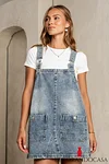 Koa Denim Mini Dress in Light Wash